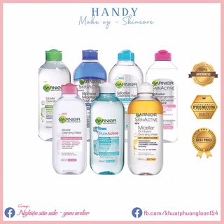 NƯỚC TẨY TRANG GARNIER MICELLAR CHAI 400ML (bản Pháp)