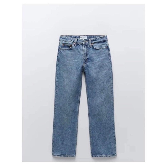 **ZARA** Jeans lưng cao newtag sz 34 và 36