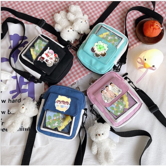 túi trong suốt tfboys TCVII36 ita bag túi đeo chéo cute dễ thương hot trend thần tượng hoạt hình idol
