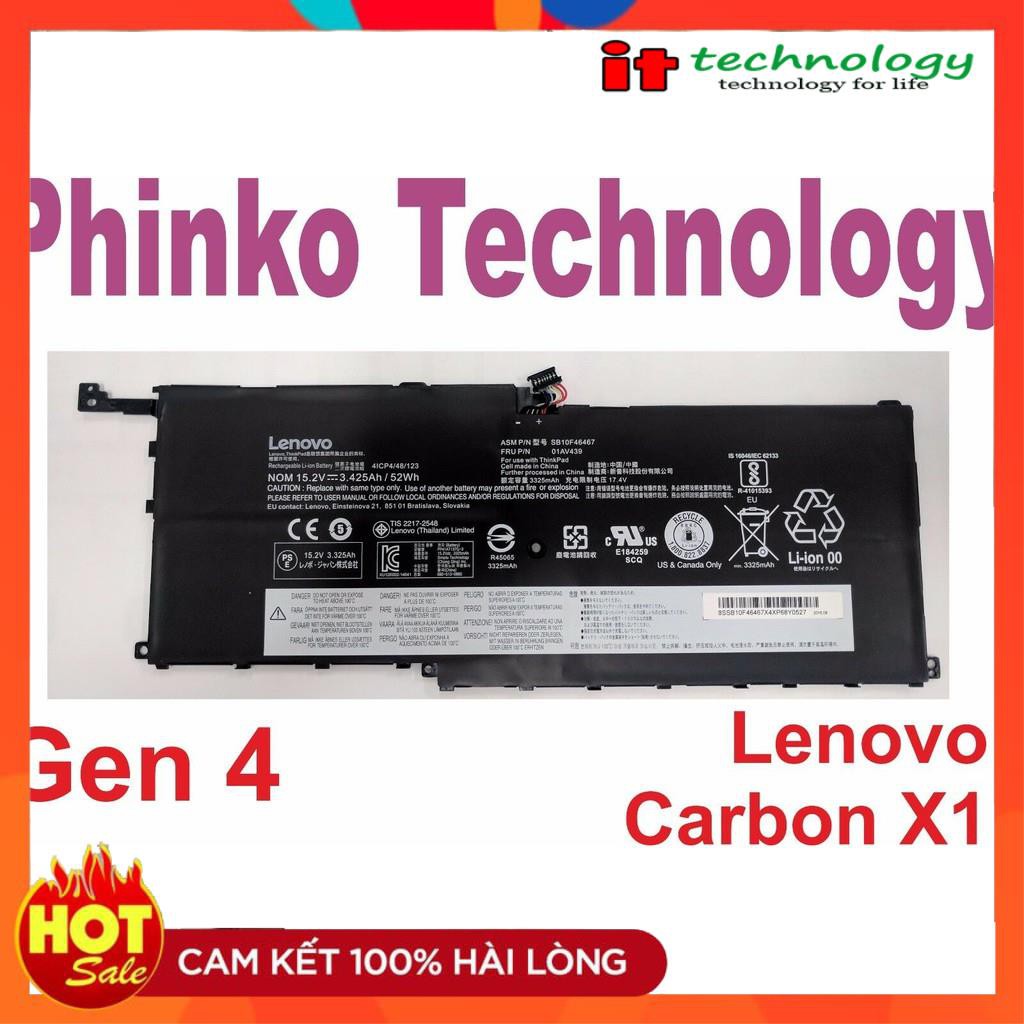 🎁 Pin Lenovo ThinkPad X1 Carbon 4th Gen 4 Gen 6 2016 01AV441 SB10F46466 SB10F46467 00HW029 00HW02 01AV438 01AV439