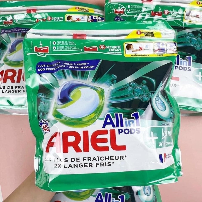 Viên giặt Ariel 3 in 1 nội địa Pháp