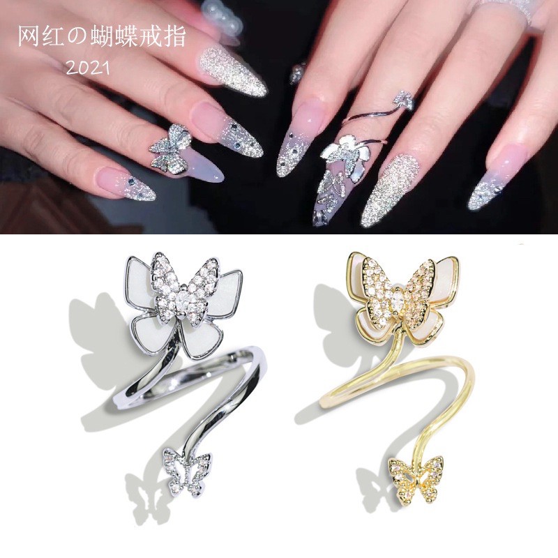 nhẫn chụp ảnh nail xinh xinh