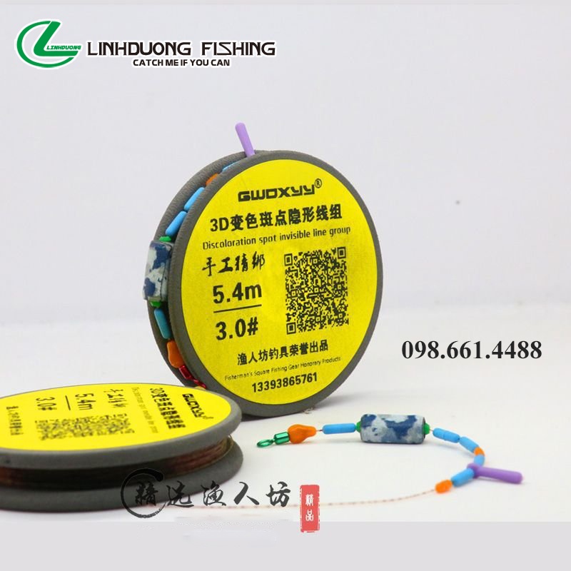 Trục Buộc Sẵn Cước Câu Cá Tàng Hình Có Đủ Size