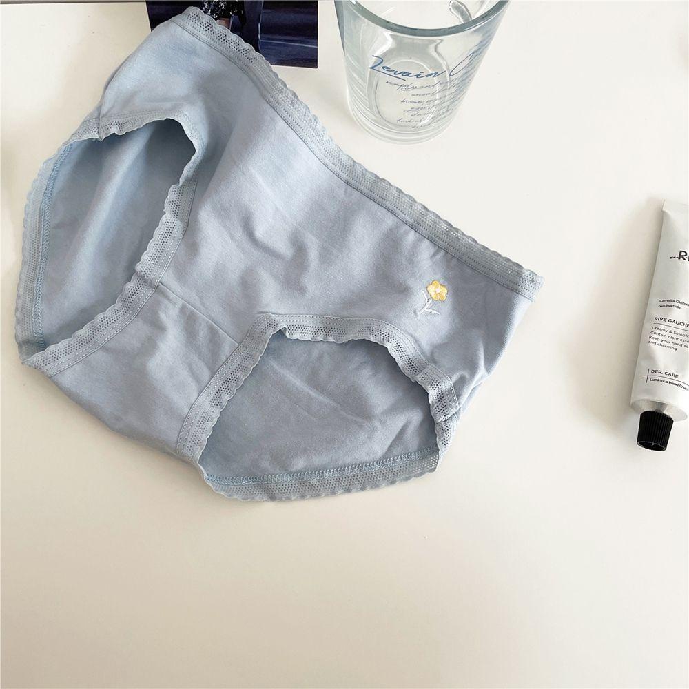 OCEANMAP Quần Lót Ren Hoa Không Đường May Phong Cách Lolita