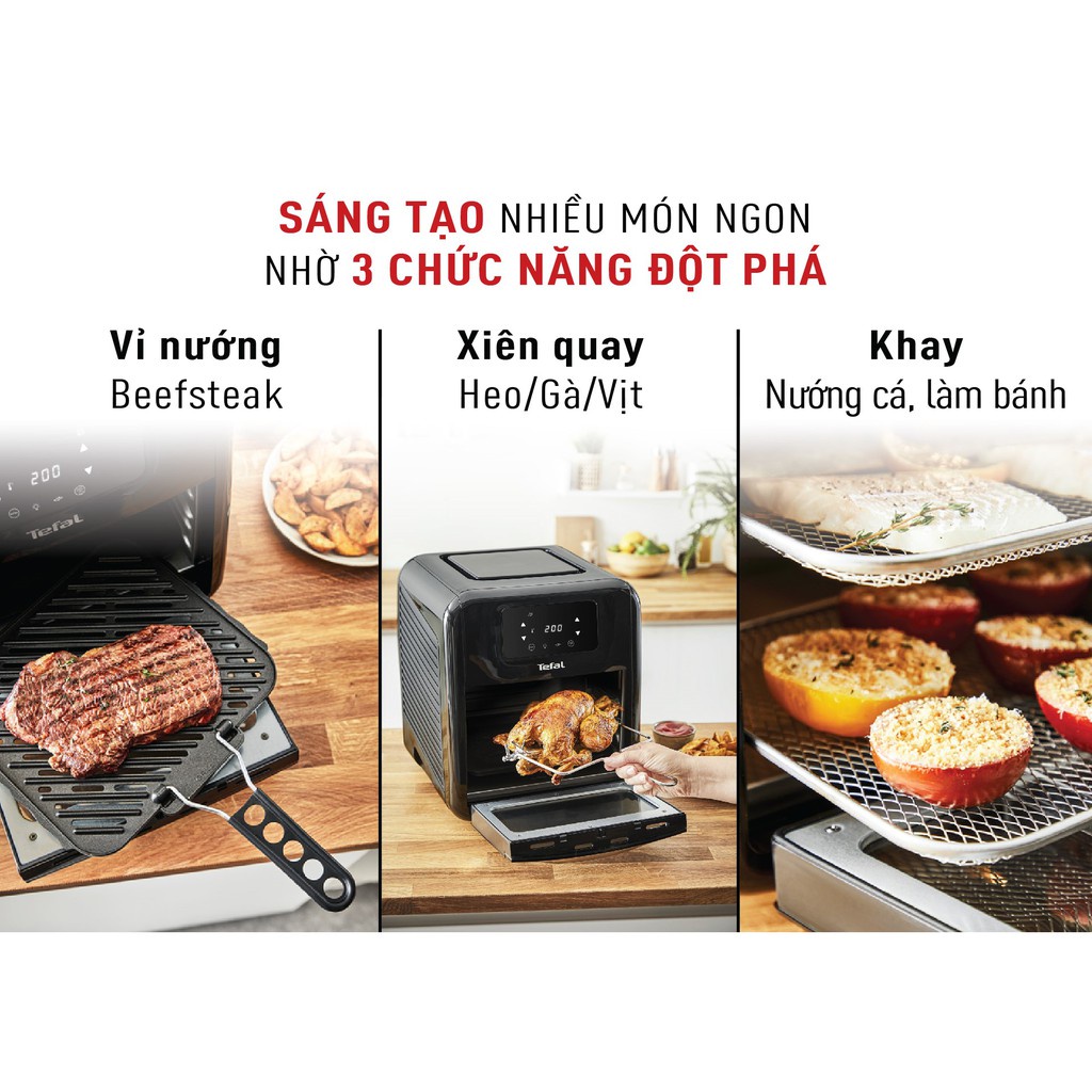 Nồi chiên không dầu Tefal 9 trong 1 Easy fry Oven &amp; Grill FW501815