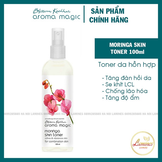 Toner Cho Da Hỗn Hợp Aromamagic Chiết Suất Hạt Chùm Ngây | Aroma Magic Moringa Skin Toner 100ml