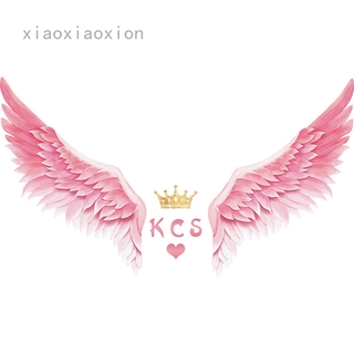 Giấy Dán Tường Hình Đôi Cánh Và Vương Miện Phong Cách Bắc Âu Trang Trí Nội Thất