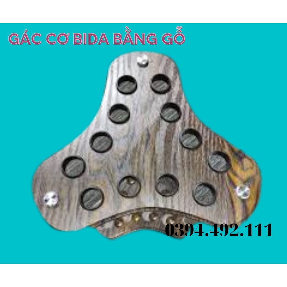 Giá để cơ bida bằng gỗ