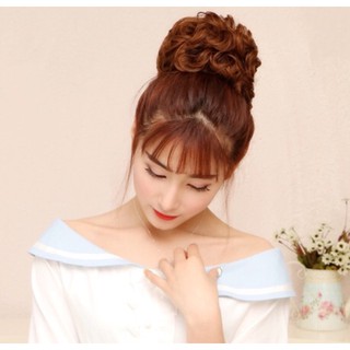 Tóc giả búi ❤️FREESHIP❤️ Tóc giả búi cột xoăn