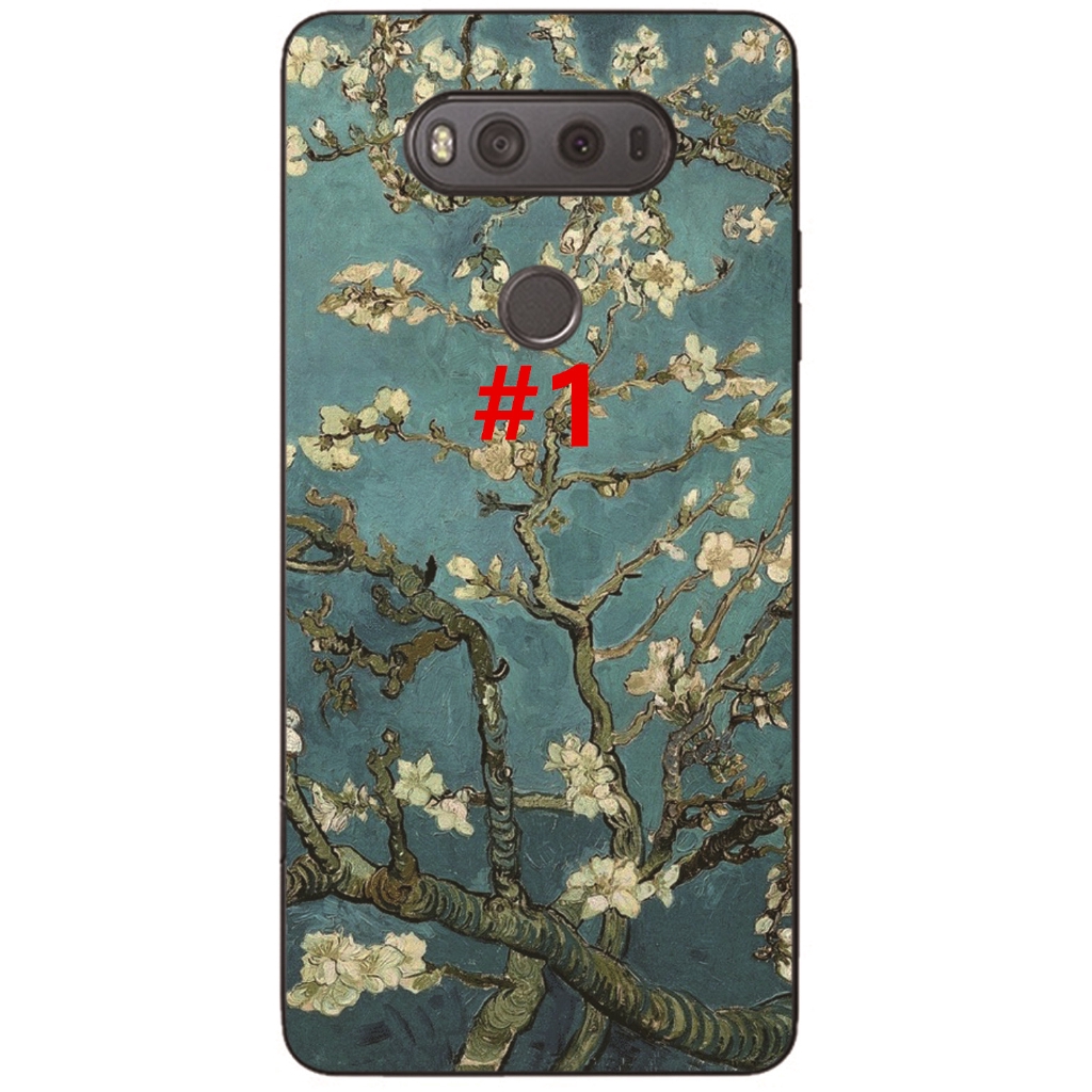 Ốp điện thoại TPU in hình tranh họa sĩ Van Gogh cho LG V40 V30 V20 V10
