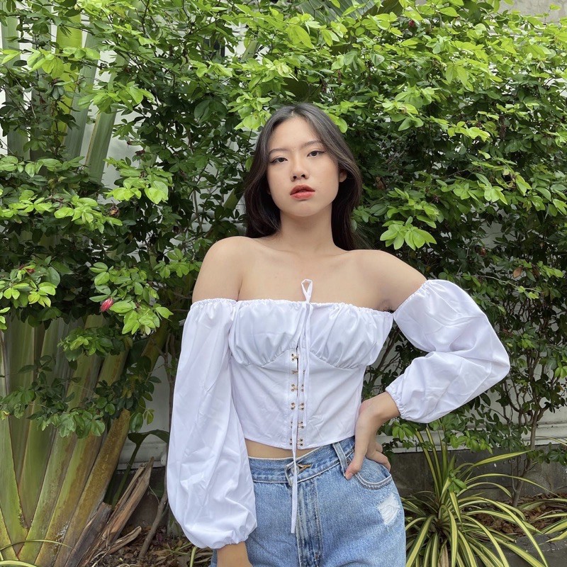 Áo Trễ Vai Thắt Dây