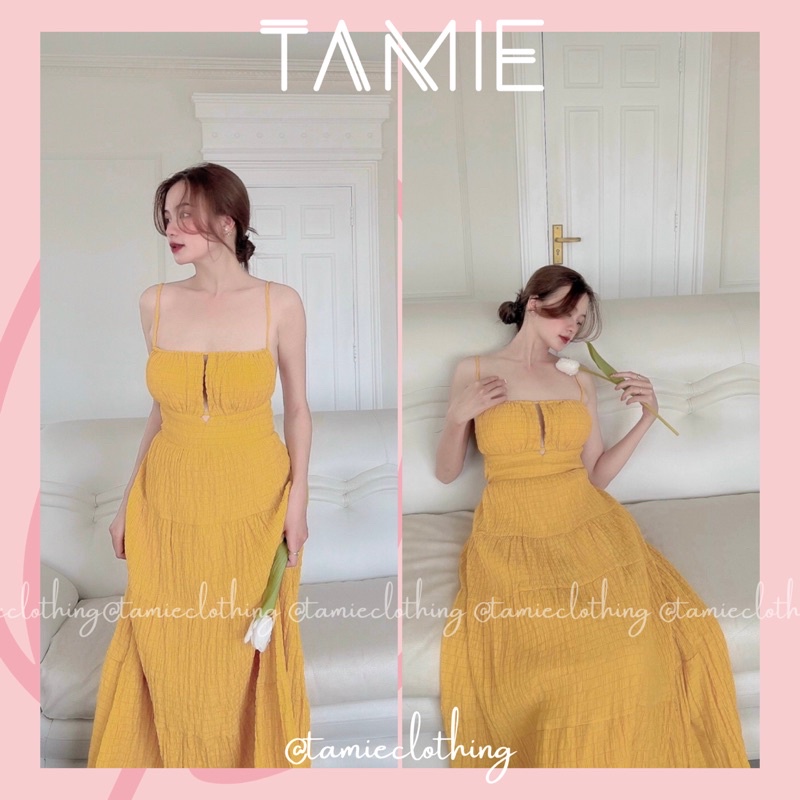 Đầm Maxi Dây mảnh Hở lưng Khoét ngực TAMIEclothing | BigBuy360 - bigbuy360.vn