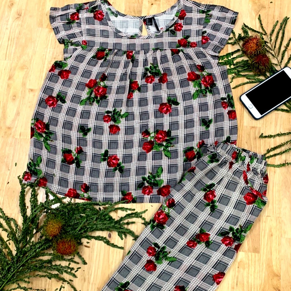 Đồ Bộ Nữ B05 VNXK F21 Kiểu Lửng Vải Tole Lanh Mặc Mát Siêu Thoải Mái (ẢNH SHOP TỰ CHỤP) | BigBuy360 - bigbuy360.vn