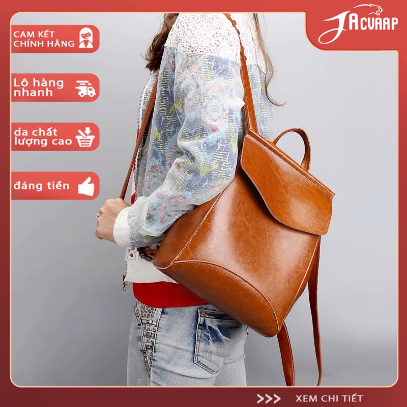 Balô da nữ cao cấp dễ thương đi học đẹp thời trang ulzzang chống thấm nước