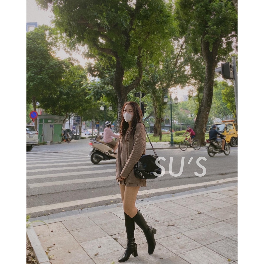 Áo len trơn cổ tim A2014 SUSTORE | BigBuy360 - bigbuy360.vn