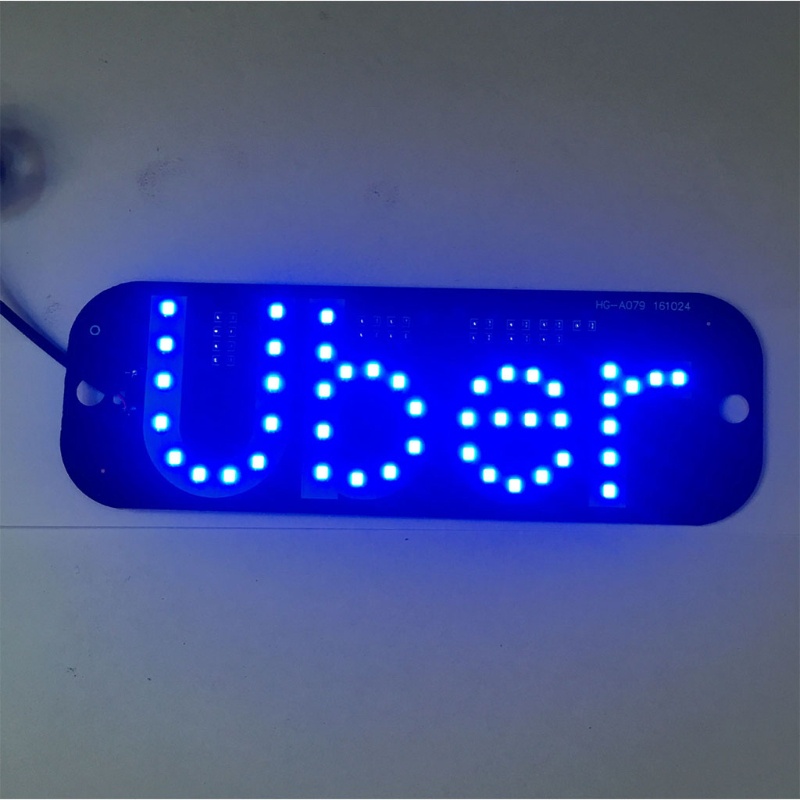 Đèn LED tín hiệu Taxi Uber 12V có cáp sạc tiện dụng