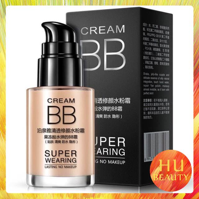 Kem Nền BB Cream Super Wearing Bioaqua che khuyết điểm siêu mỏng nhẹ Zuzu cosmetic HUBEAUTY