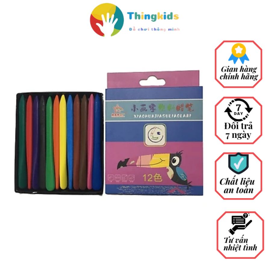 Bút sáp 24 màu hữu cơ tự nhiên an toàn - sản phẩm công nghệ mới - Thingkids