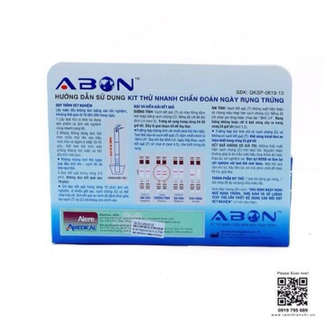 Hộp Test 7 Que Thử Rụng Trứng Abon ✅ [ CHÍNH HÃNG ] Hàng Nhập Khẩu Từ USA