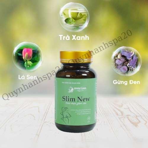 Viên uống giảm cân giảm béo SLIM NEW quynhanhspa20 dùng cho người thừa cân, béo phì, người muốn giảm béo