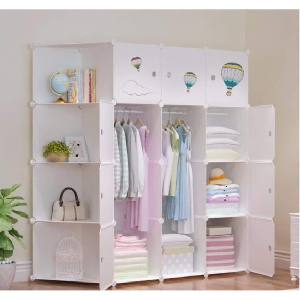 Tủ nhựa ghép 16 ngăn có góc xéo loại sâu 47 cm ( HÀNG CHUẨN LOẠI 1 )