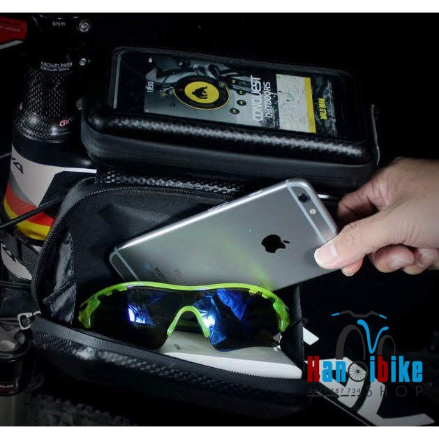 Túi để điện thoại trên khung xe đạp Wildman loại vắt 2 bên | BigBuy360 - bigbuy360.vn