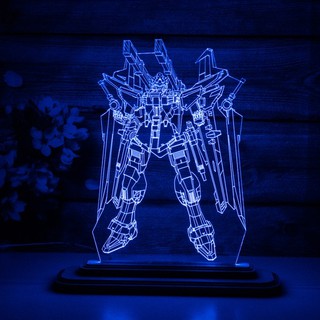 Mô Hình Đèn Led 3D Người Máy 1