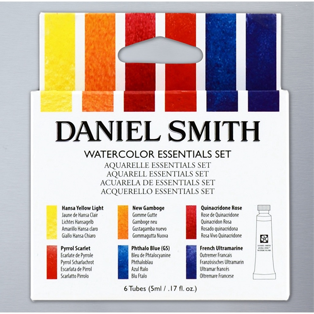 [DA ĐEN] Màu nước DANIEL SMITH extra fine watercolor - ESSENTIAL set 6