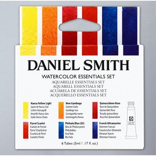 [DA ĐEN] Màu nước DANIEL SMITH extra fine watercolor - ESSENTIAL set 6