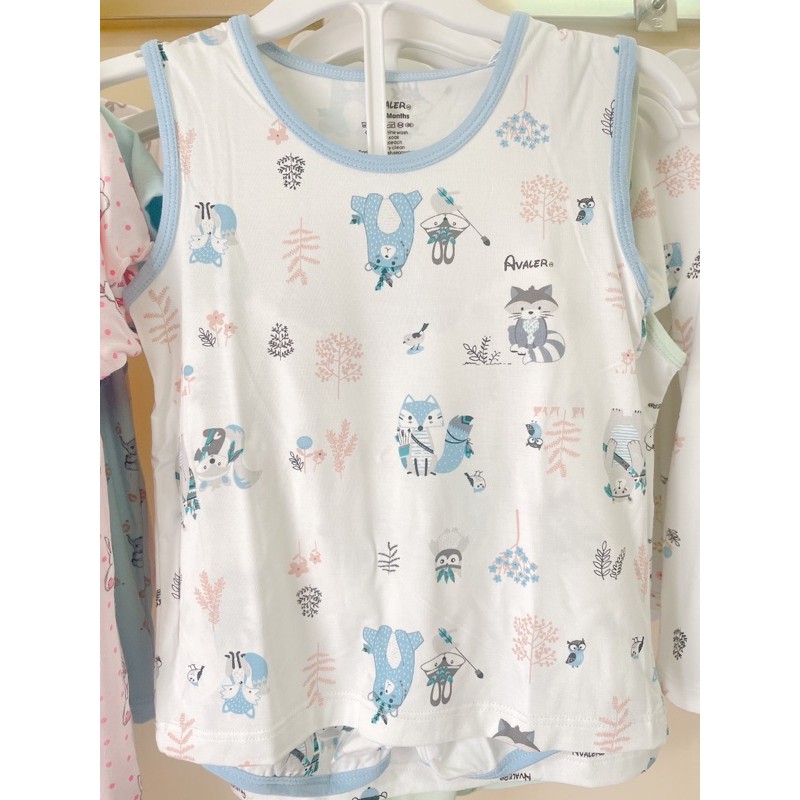 (Hà Nam)Tổng các mẫu Bộ sát nách/ba lỗ Sợi tre Avaler cho bé trai và bé gái size 6-9m đến 3-4y