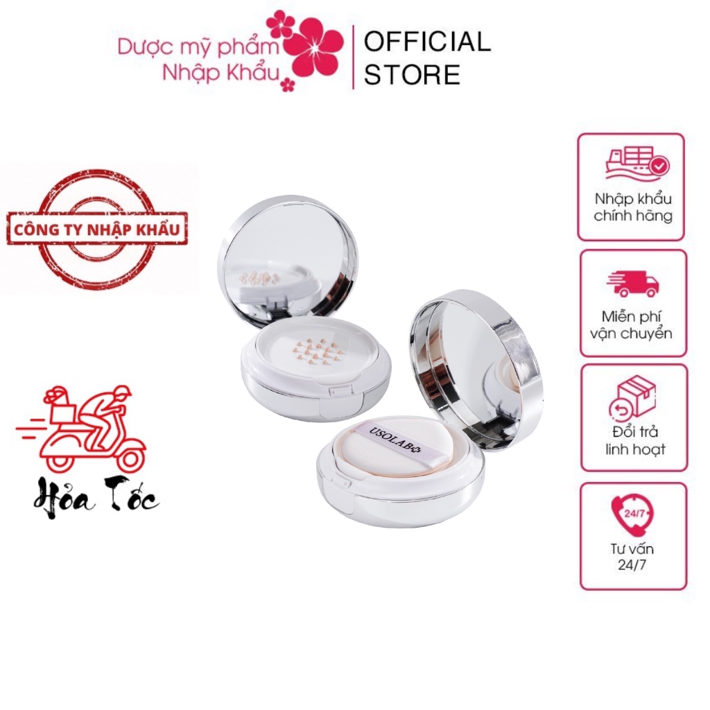 HÀNG NHẬP KHẨU-Phấn nước Usolab Recovery Balm SPF25++ kem nền phục hồi da trang điểm che khuyết điểm căng bóng giảm nhăn