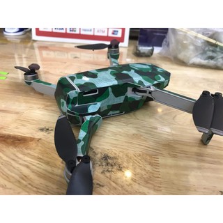 Skin Decal Trang Trí Flycam Dji Mavic Mini - Full 2 Mặt Trước Và Sau - Mẫu Camo Quân Đội