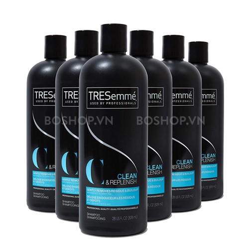 Dầu gội xả TreSemme Clean & Replenish làm sạch và dưỡng tóc - Mỹ - 828ml