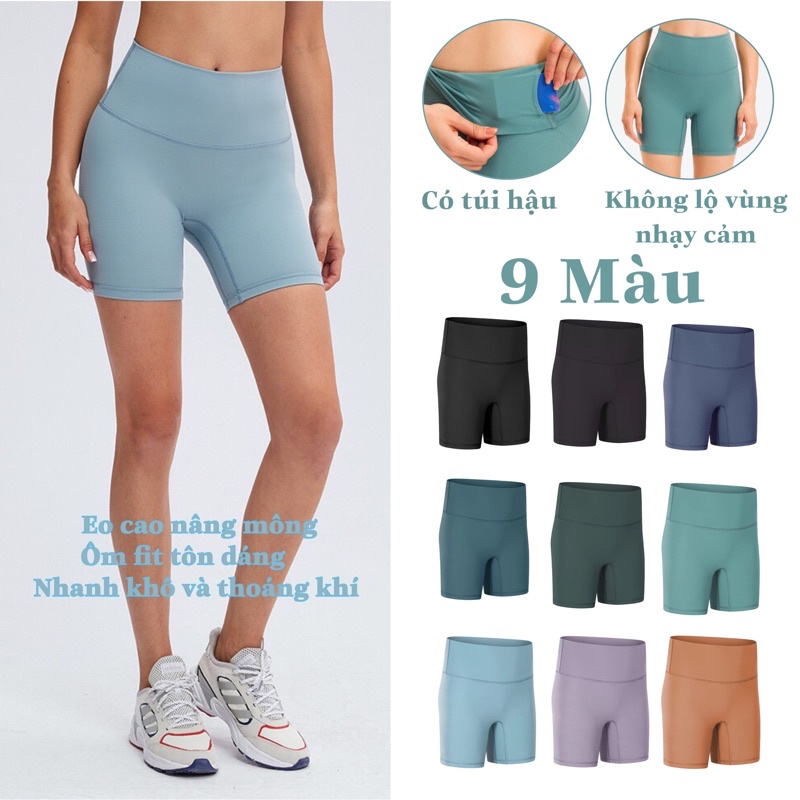 Quần Tập Thể Thao Lululemon Align High Rise Short 6" Không Đường May Tập Gym - YoGa Cao Cấp DK067	067