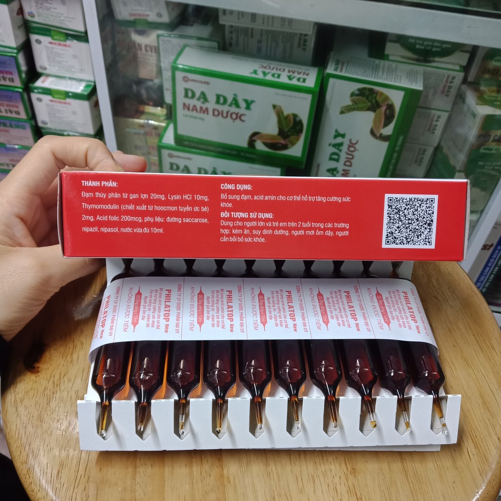 PHILATOP NEW HỘP 20 ỐNG THUỶ TINH BỔ SUNG ĐẠM TỔNG HỢP | BigBuy360 - bigbuy360.vn
