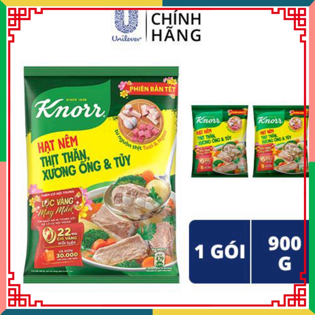 Hạt Nêm Knorr Thịt Thăn, phần xương ống và Tủy cải thiện Vitamin A 400G