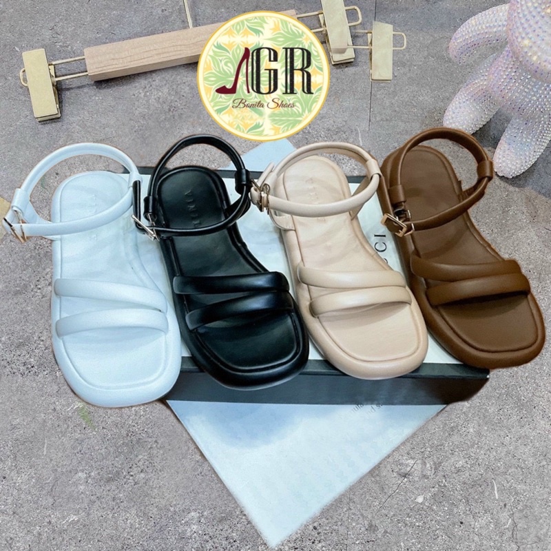 Sandal xuồng dây tròn quai X khoá gài xinh 2,5 cm