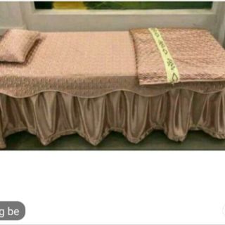 Ga phi lụa trần bông giường spa, nối mi, phun xăm ( hàng đặt may)