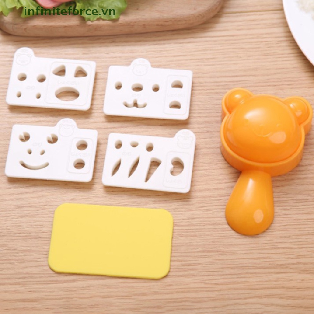 Khuôn Làm Cơm Nắm / Sushi Hình Thỏ / Gấu Trúc Dễ Thương