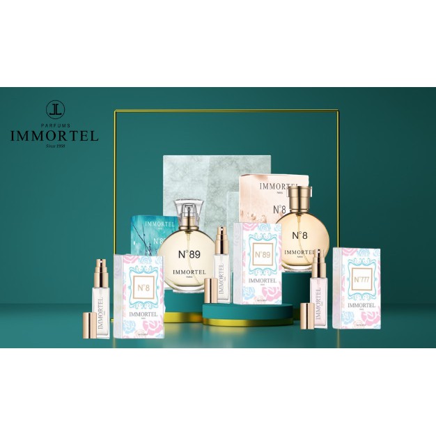 Combo Cô Hồng Nước hoa Immortel No8 60ml No89 60mlvà N89 8ml, No8 8ml ,No777 8ml