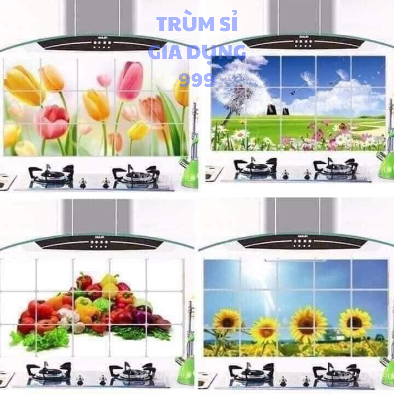 Giấy dán nhiệt trang trí nhà bếp nhiều hoa văn