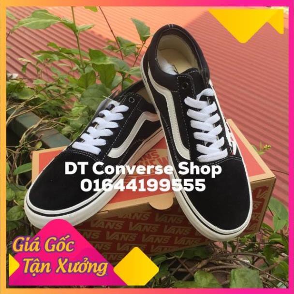 [ XẢ KHO ] 💢 [SALE KỊCH SÀN]Giày Vans Old Skool cá mập da lộn FULL BOX giá rẻ.