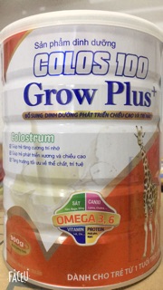 Sữa Colos100 Grow Plus 900 gram