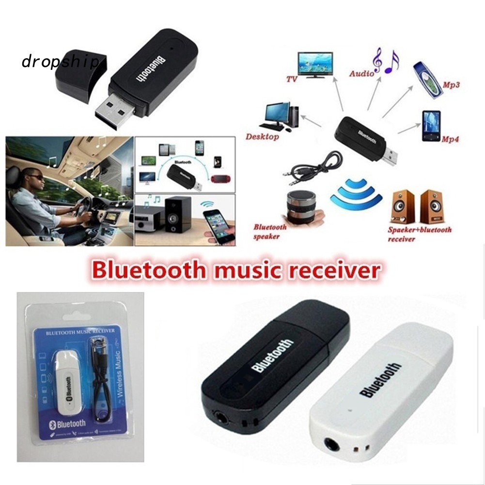 USB nhận tín hiệu bluetooth kết nối âm thanh DP 3.5mm AUX cho dàn loa xe hơi/máy tính