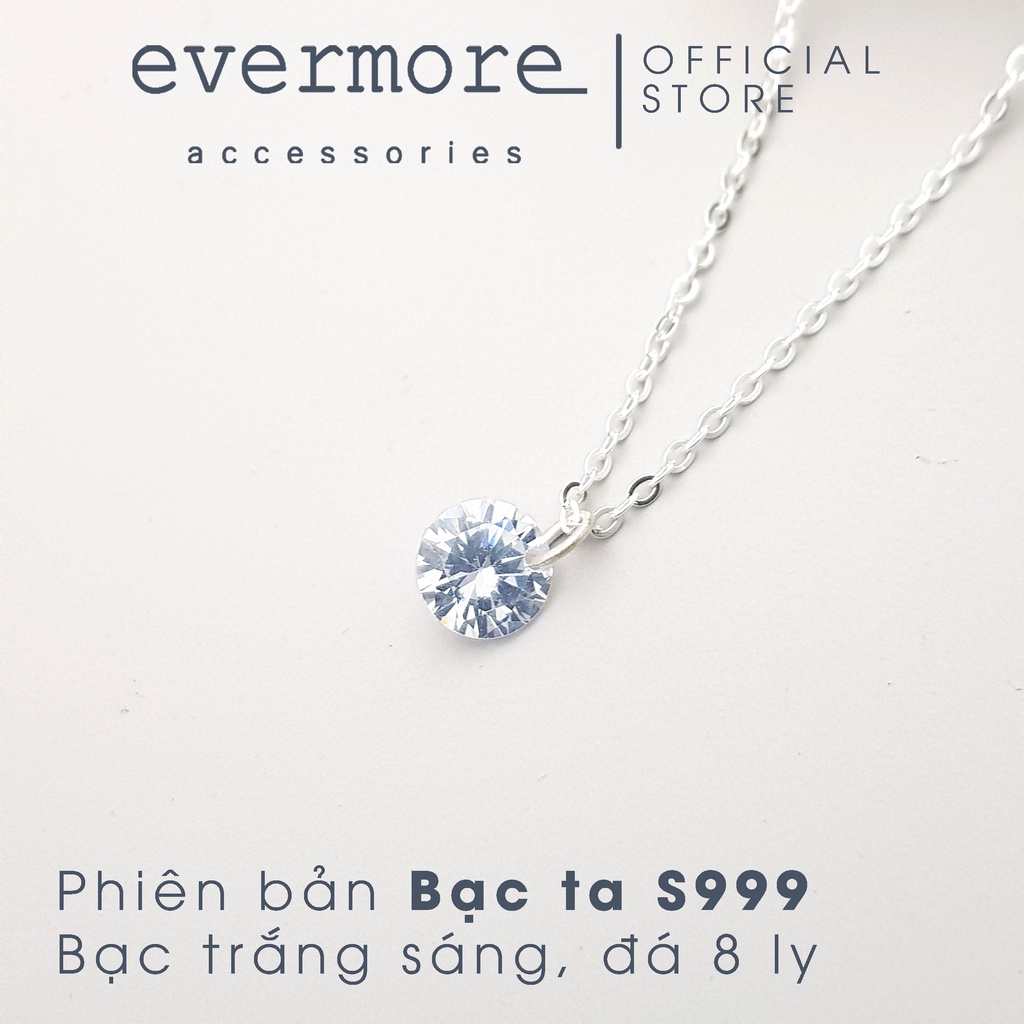 Dây chuyền bạc 8mm EVERMORE, vòng cổ bạc ME nguyên chất, phong cách minimalism, thanh lịch - D005