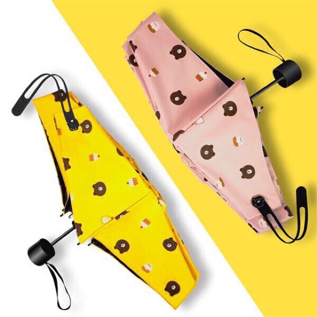 Ô - dù gấp gọn hình gấu BROWN