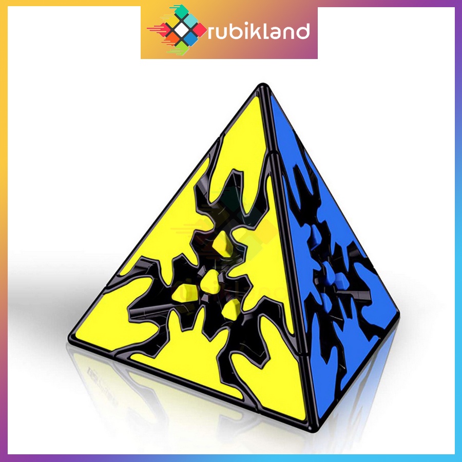 Rubik QiYi Pyraminx Gear Cube Rubic Biến Thể Bánh Răng QiYi Gear Series Đồ Chơi Trí Tuệ Trẻ Em