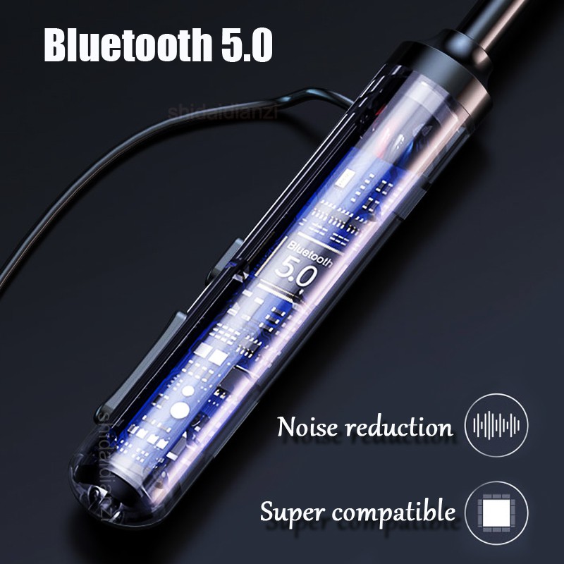 【12.12 Limited Time Discount】Tai Nghe đeo Cổ Tai Nghe Bluetooth Không Dây âm Thanh Nổi 60 Giờ Hỗ Trợ Thẻ Nhớ TF