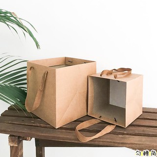 Túi Giấy Hình Vuông Cỡ Lớn Đựng Quà Tặng Phong Cách Vintage