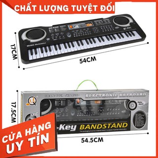 Đàn Piano Electronic Keyboard 61 Phím Kèm Mic Cho Bé